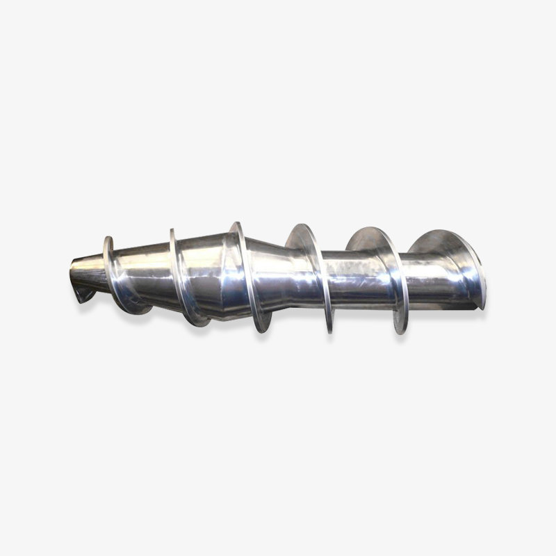 Rubber extruder screw